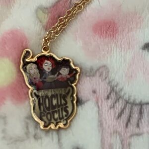 Disney Hocus Pocus Gold and Black Pendant